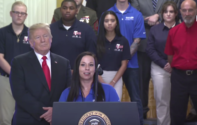 Women represent a fraction of the total apprenticeships, but that number is growing as more women seek out job training opportunities in the trades.