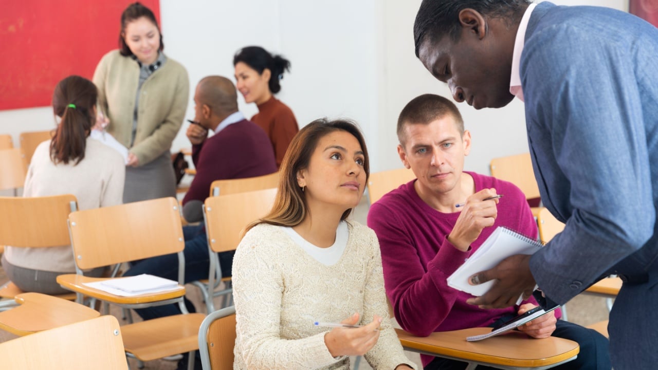 Adult learners at community college