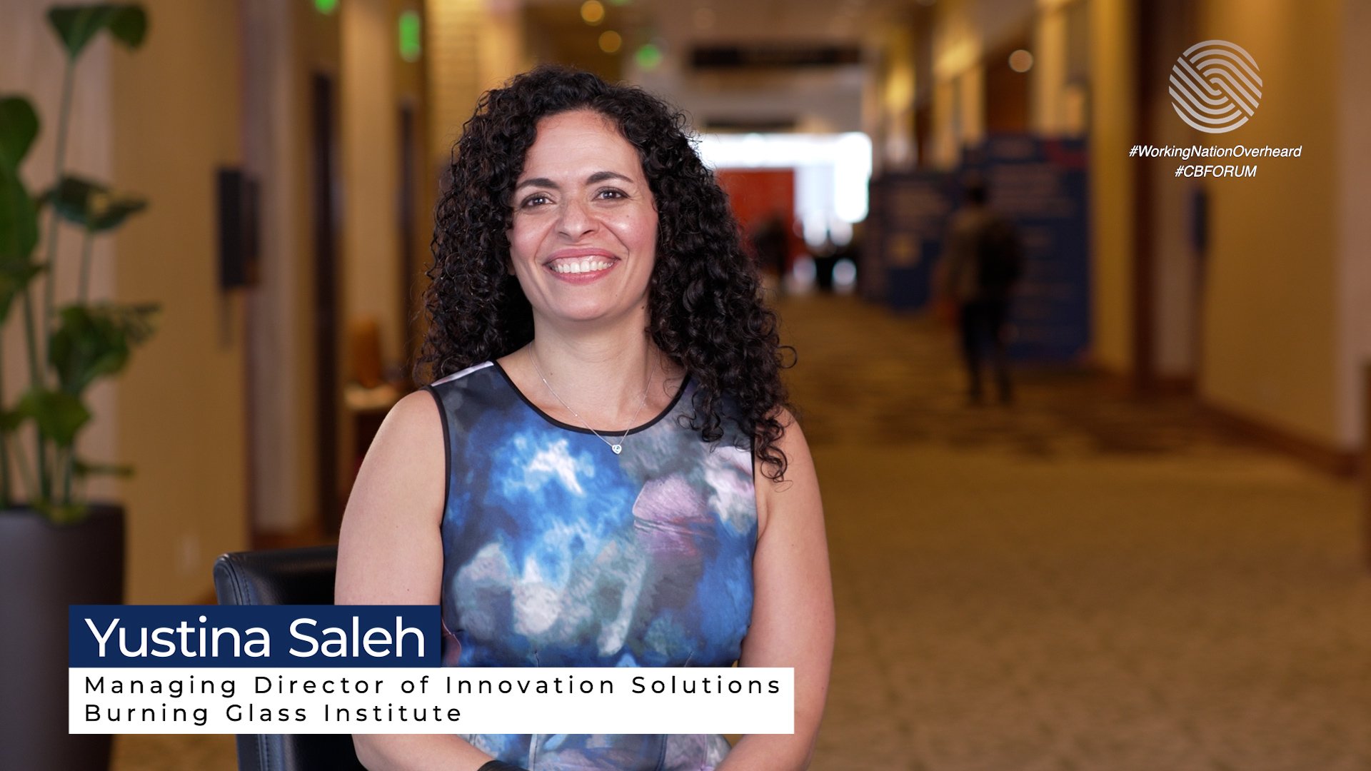 Yustina Saleh, Burning Glass Institute, sits down with WorkingNation Overheard at College Board Forum to discuss the impact of AI on education