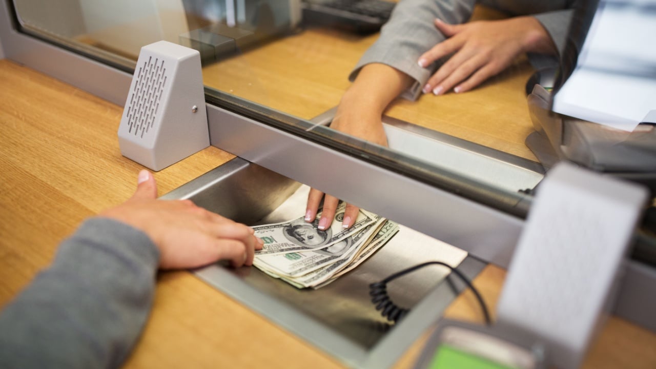 bank teller transaction