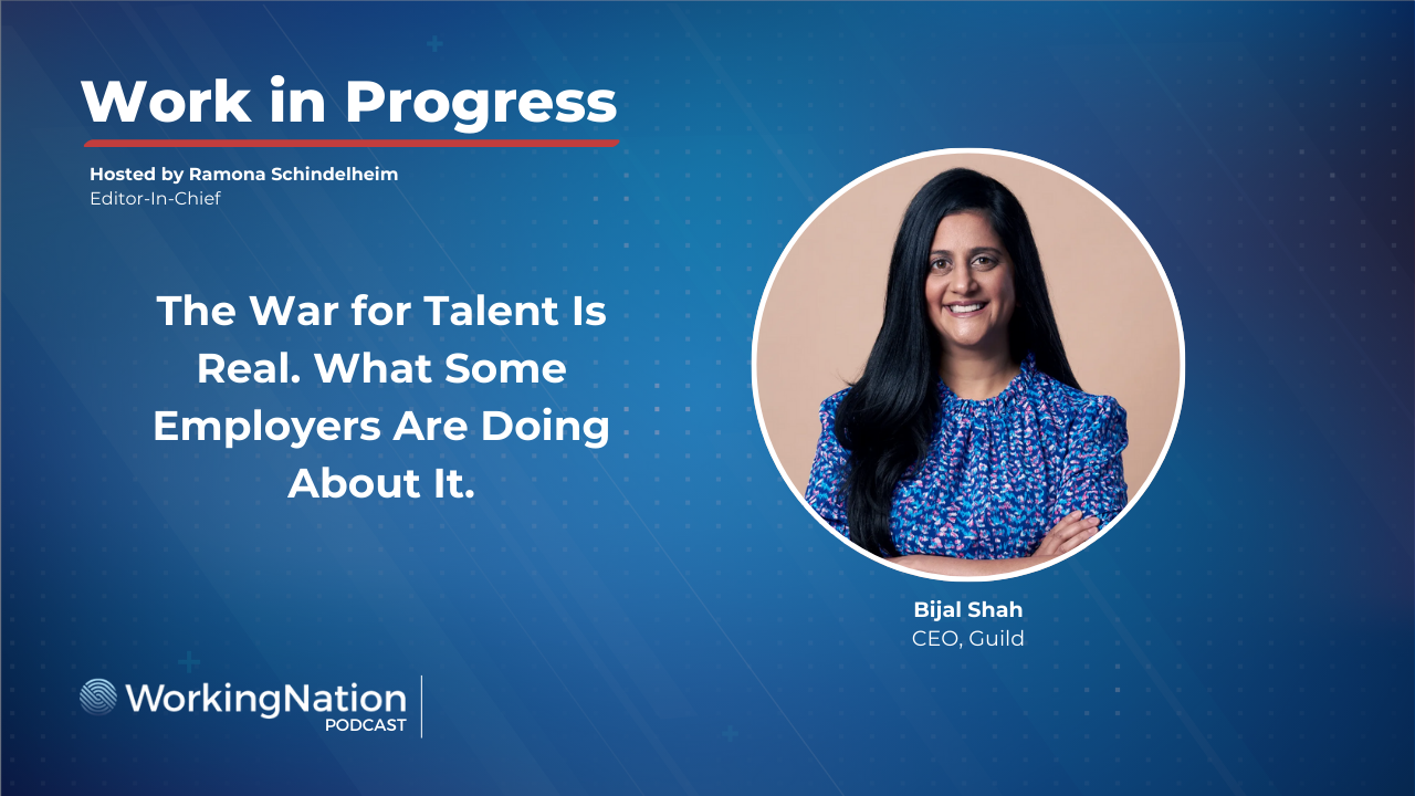 employer education benefits can retain and attract talent - Bijal Shah on WorkingNation podcast